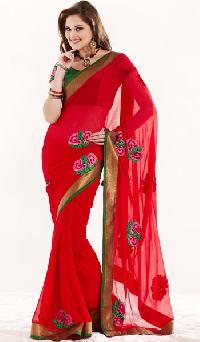 Embroidered Sarees Manufacturer Supplier Wholesale Exporter Importer Buyer Trader Retailer in Gujrat Gujarat India